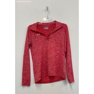 Under Armour Red Women's‎ HEAT GEAR 1/2 Zip Stand Collar Athletic Pullover - XS